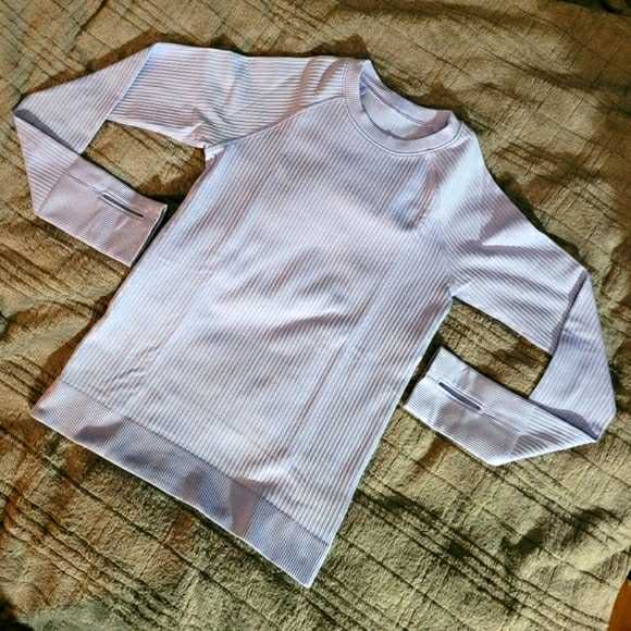 COPY - Lululemon Periwinkle Longsleeve (6) - Picture 3 of 4